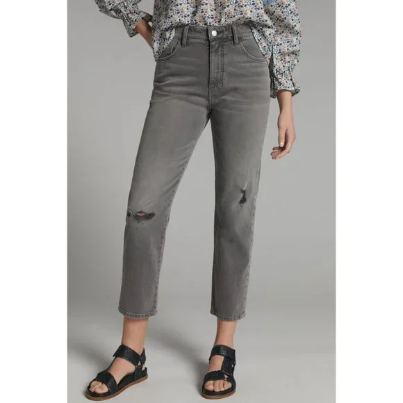 Anthropologie Pilcro The Borrowed Boyfriend Jeans in Grey 28 - Picture 2 of 7